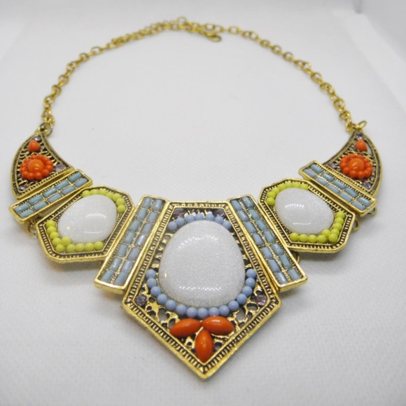 Colorful Boho Statement Choker/Necklace - Picture 7 of 7